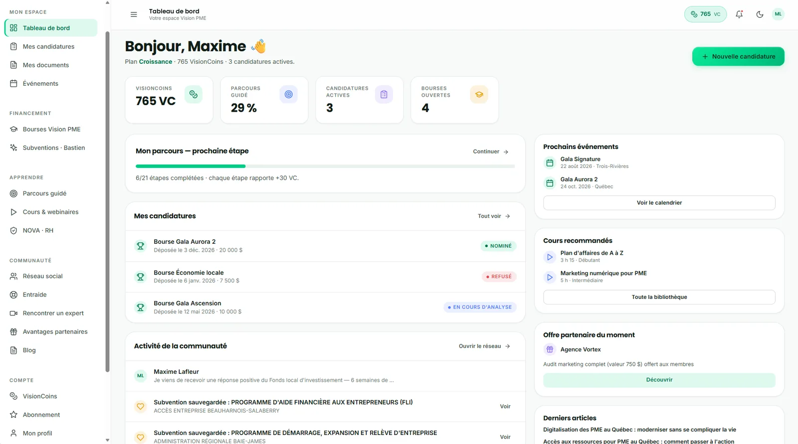 Plateforme Vision PME
